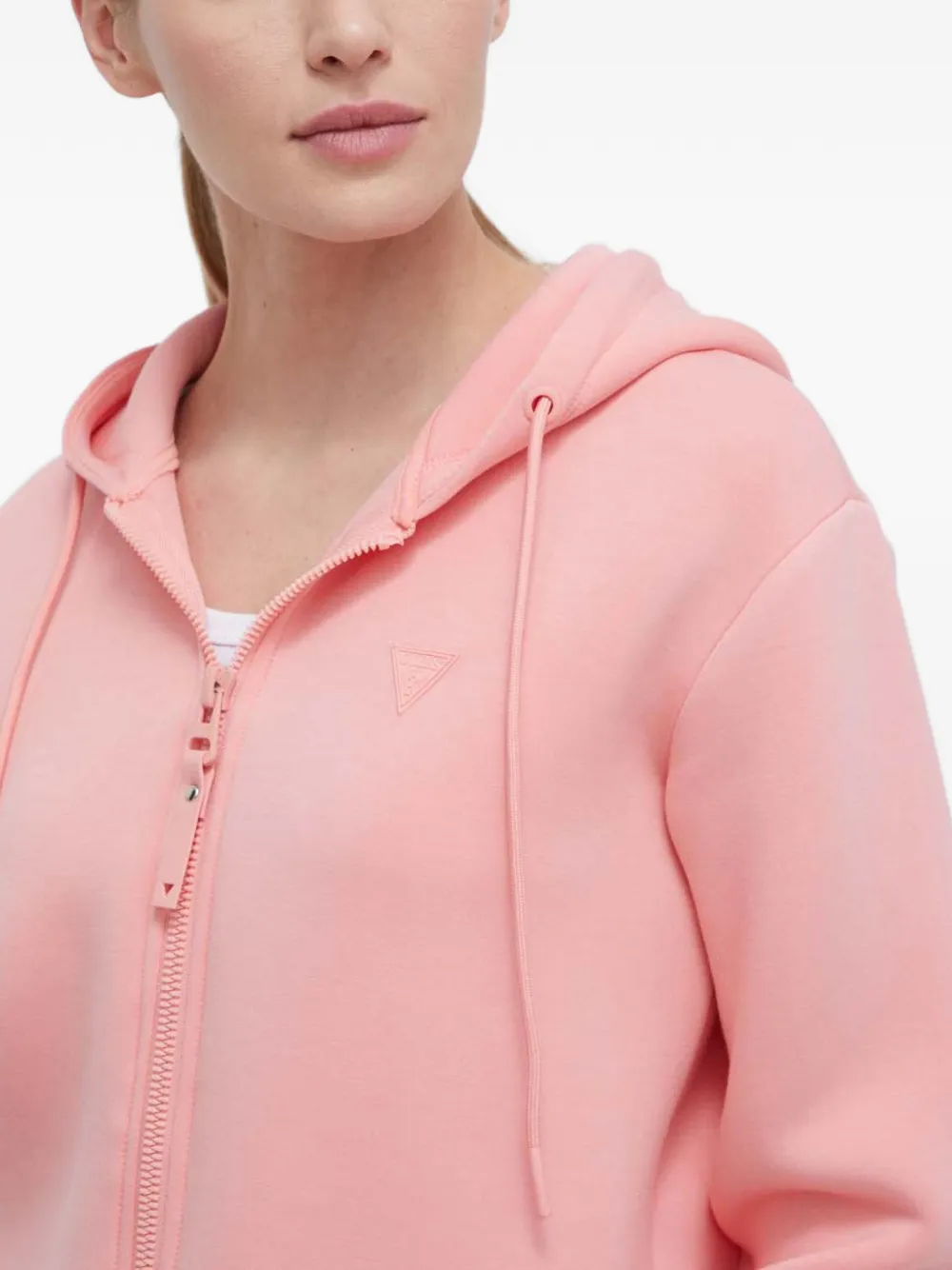 GUESS USA Hoodie met rits en lange mouwen Roze