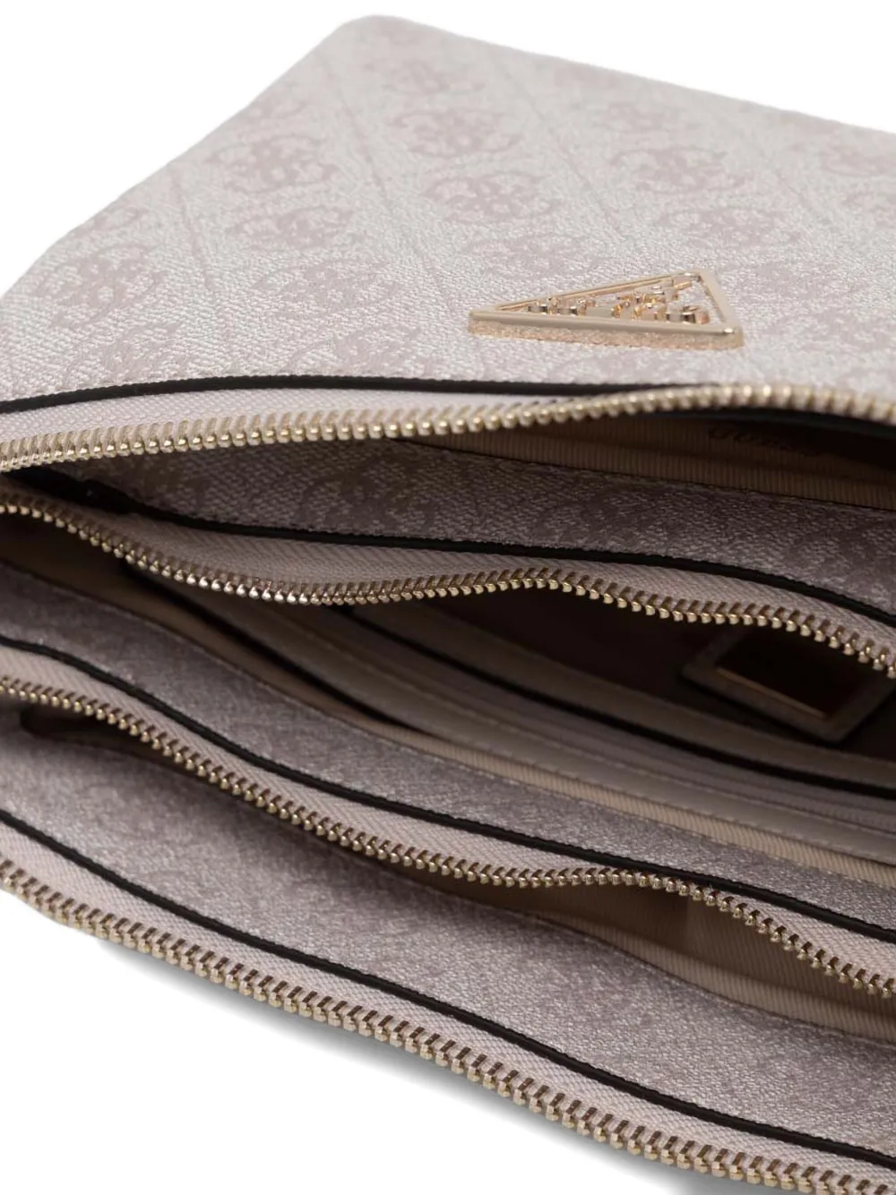 GUESS USA Noelle 4G schoudertas Beige