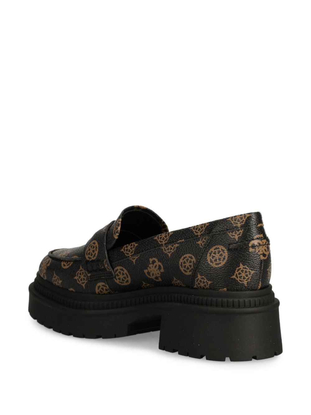 GUESS USA Loafers met logoprint Bruin