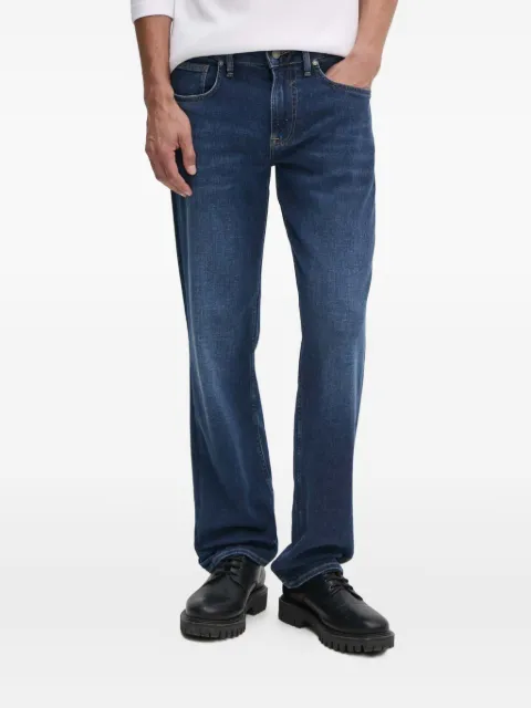 GUESS USA logo-patch jeans
