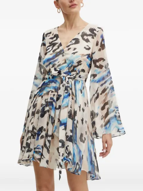 GUESS USA flared-sleeve printed mini dress