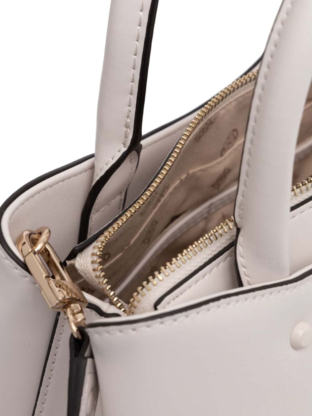 Shop Guess Usa Sarita Two-way Handbag In Neutrals