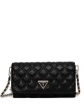 GUESS USA logo-plaque clutch bag - Black