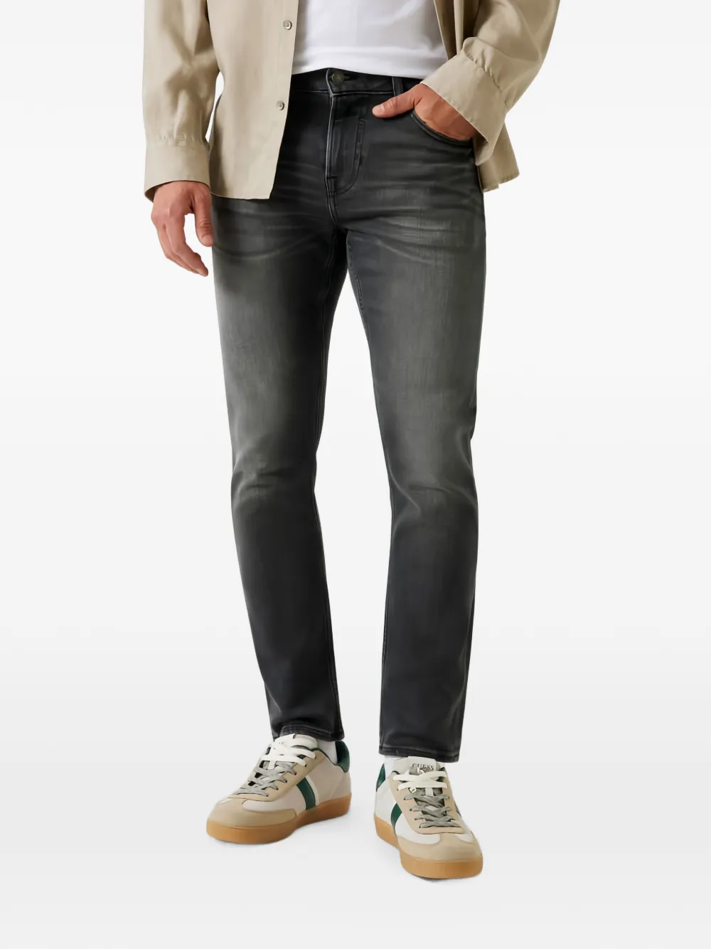 GUESS USA Miami jeans met logo Grijs