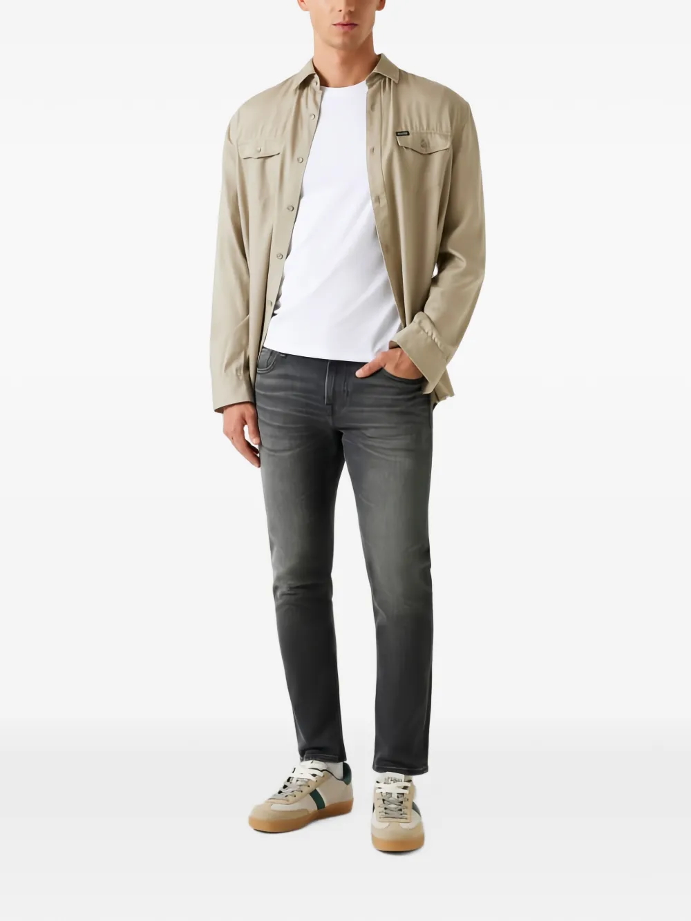 GUESS USA Miami jeans met logo Grijs