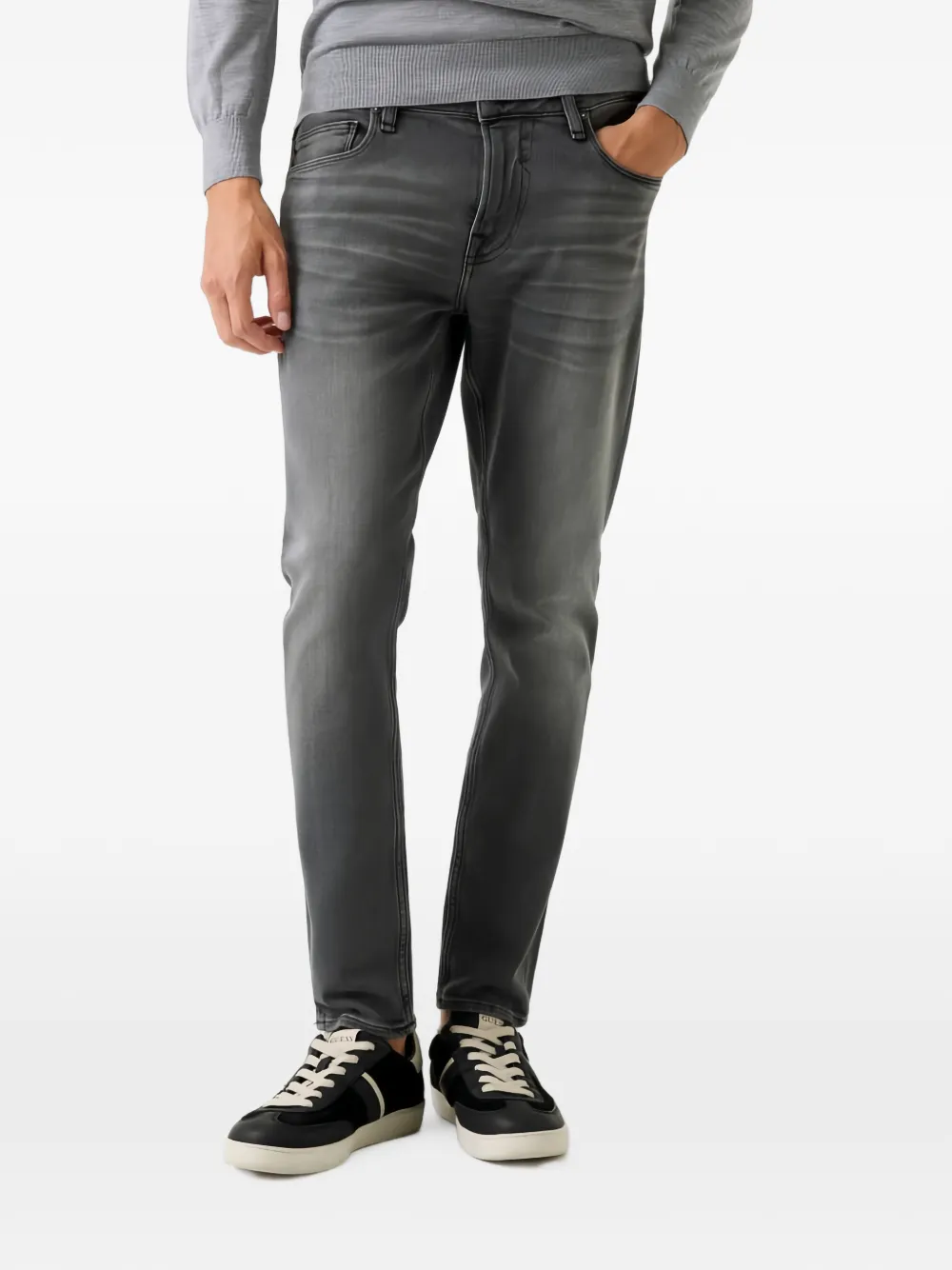 GUESS USA Chris jeans met logo Grijs