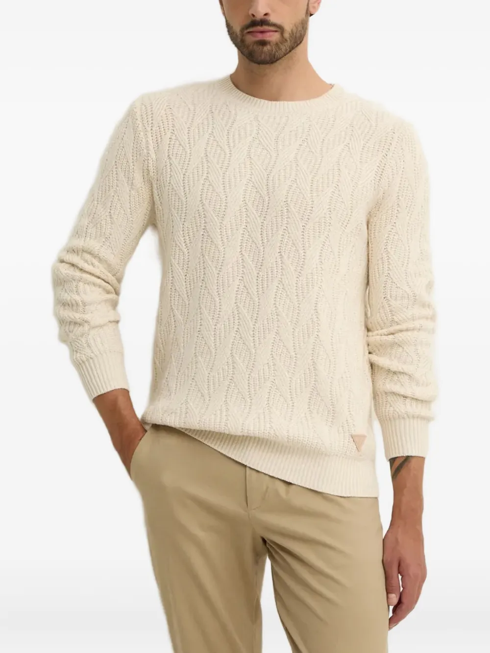 GUESS USA テクスチャード セーター - ニュートラル GUESS USA テクスチャード セーター - ニュートラル