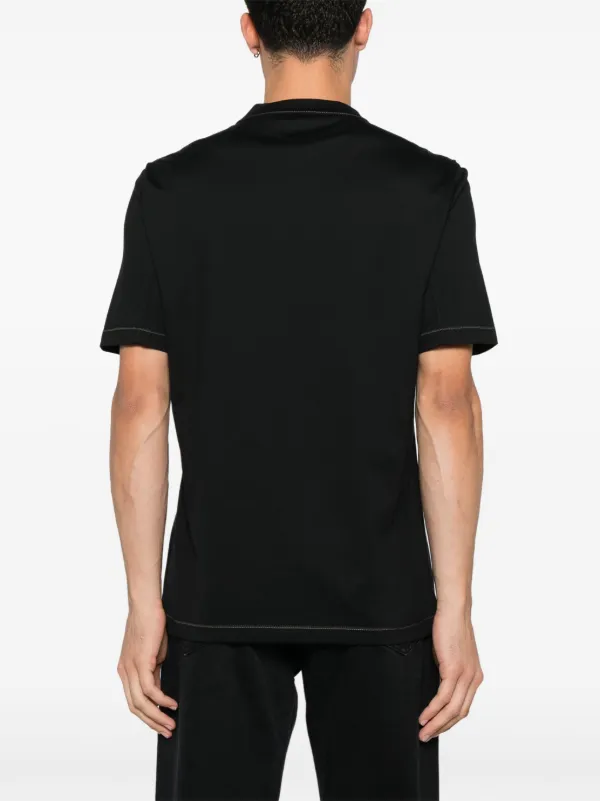Brunello Cucinelli embroidered-logo T-shirt | Black