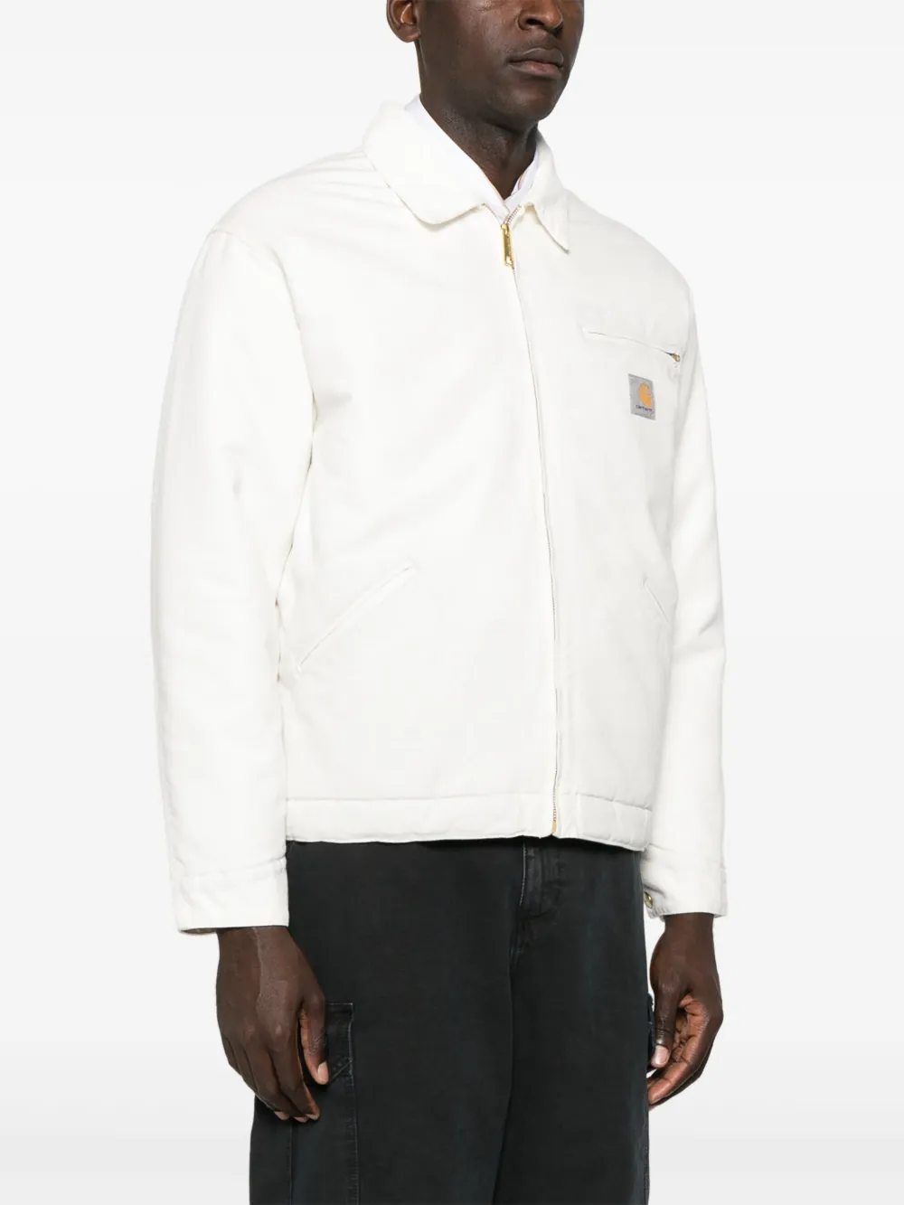 Carhartt WIP Jack met logopatch Wit