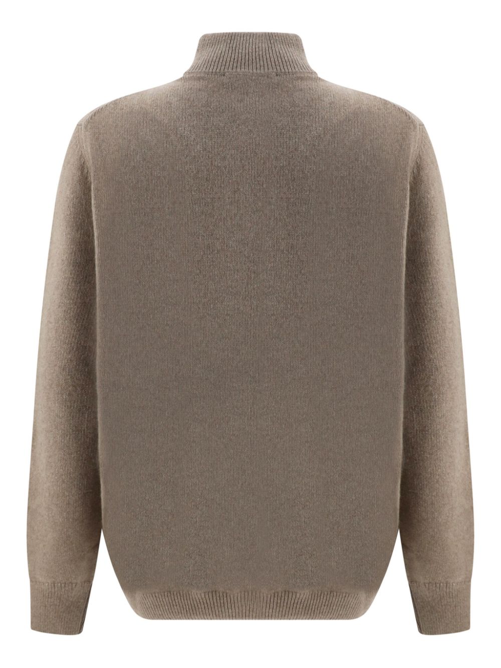 Aragona half-zip fastening jumper - Neutrals