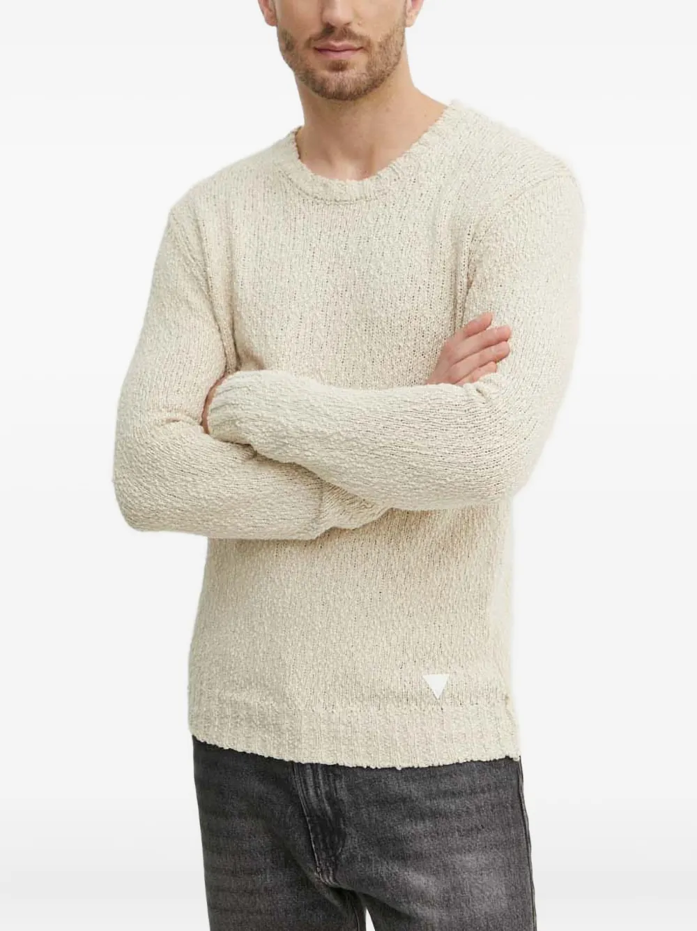 GUESS USA sudadera texturizado con cuello redondo | neutro | Image 1