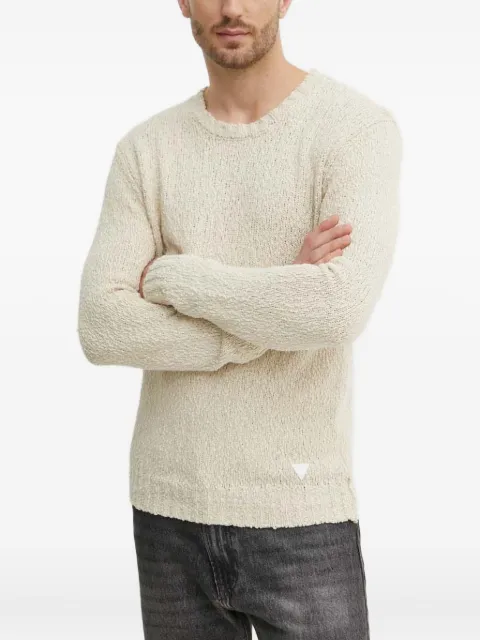 GUESS USA sudadera texturizado con cuello redondo