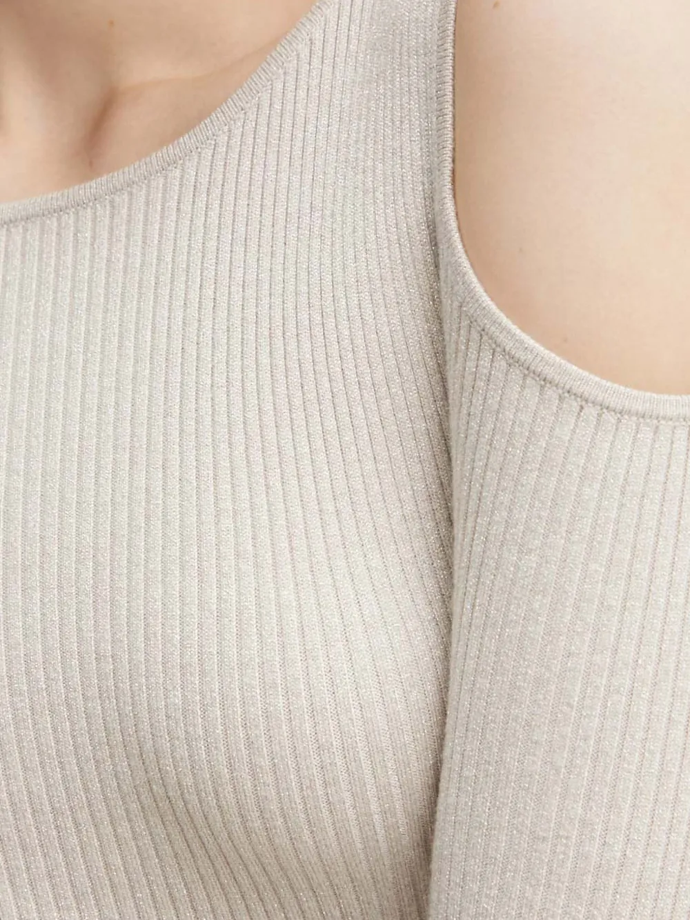 GUESS USA Mini-jurk met open schouders Beige