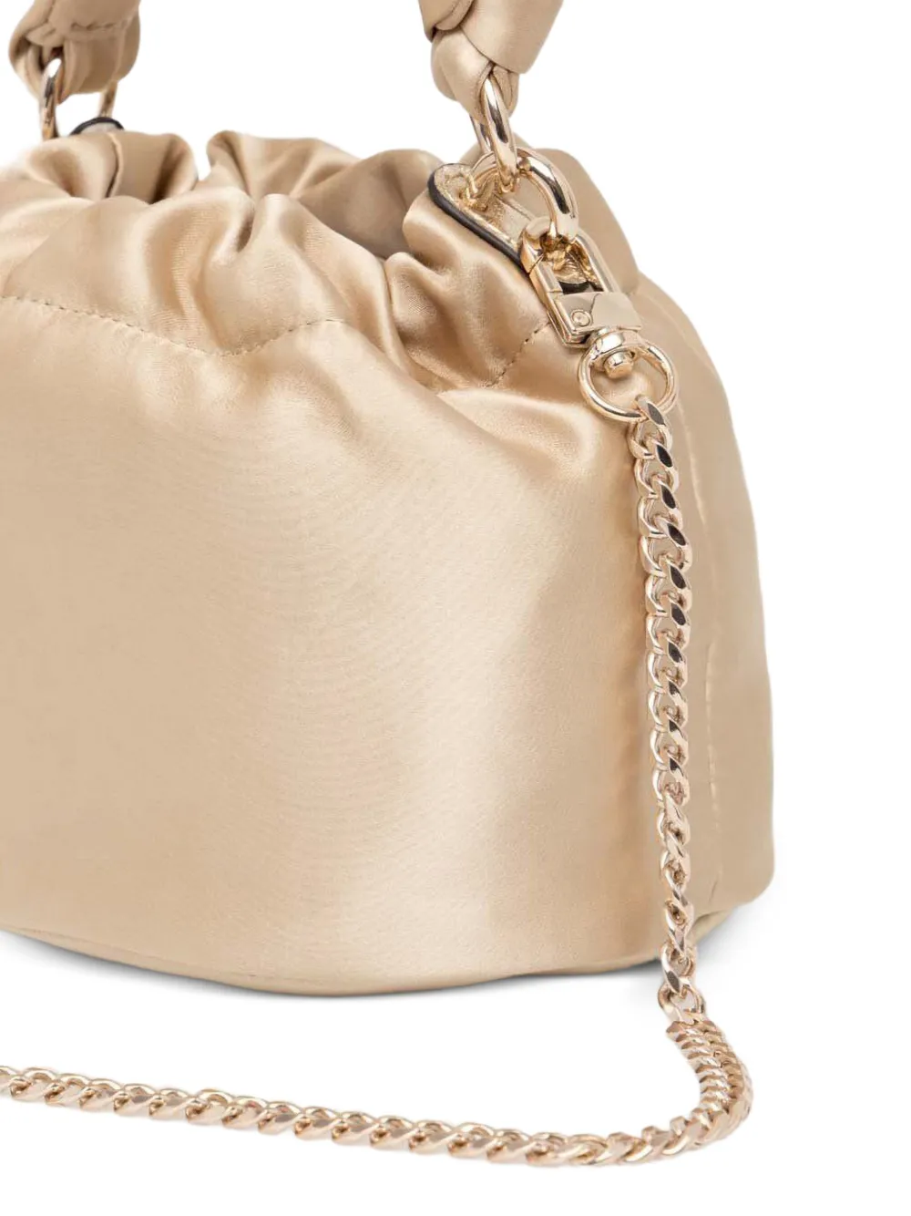 GUESS USA Satijnen bucket-tas Goud