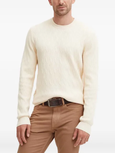 GUESS USA textured crew-neck sweater