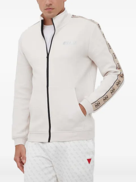 GUESS USA sweatshirt i fleece med logobånd