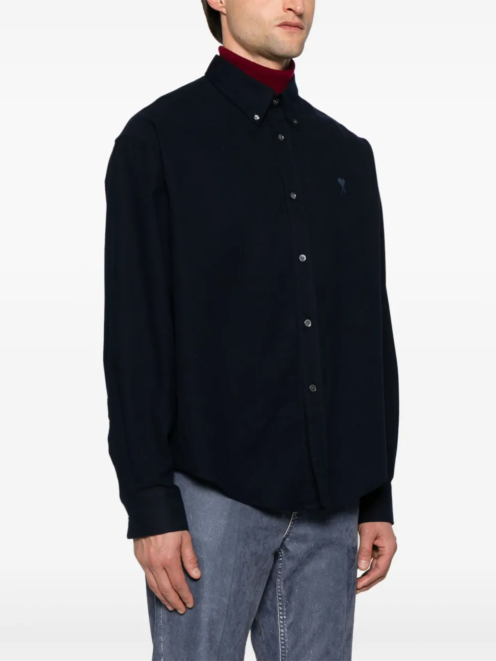 AMI Paris Ami de Coeur overhemd Blauw
