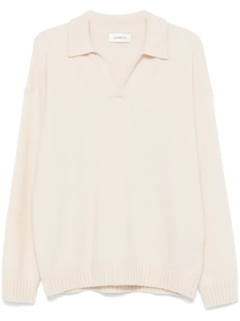 Laneus brushed-finish polo sweater