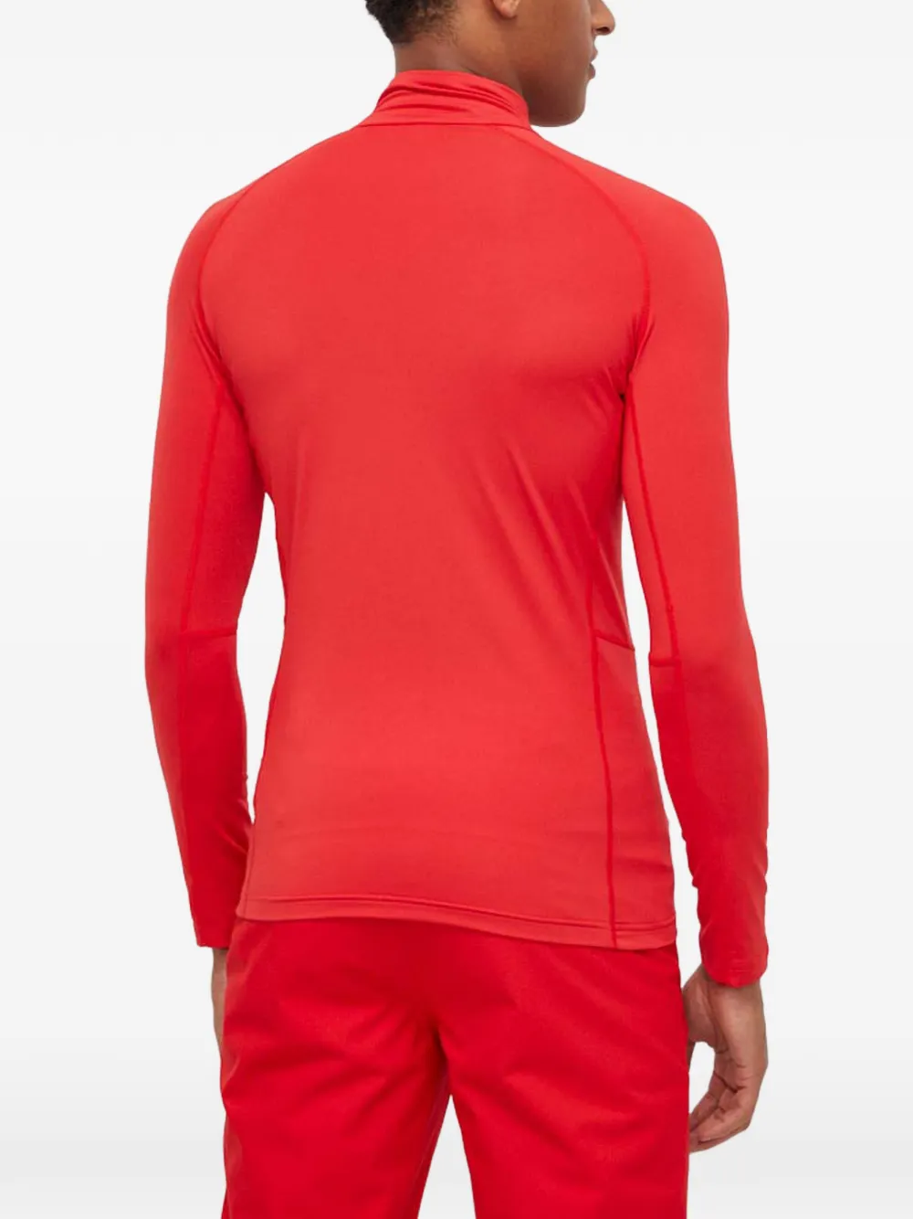 Half-Zip Turtleneck Top