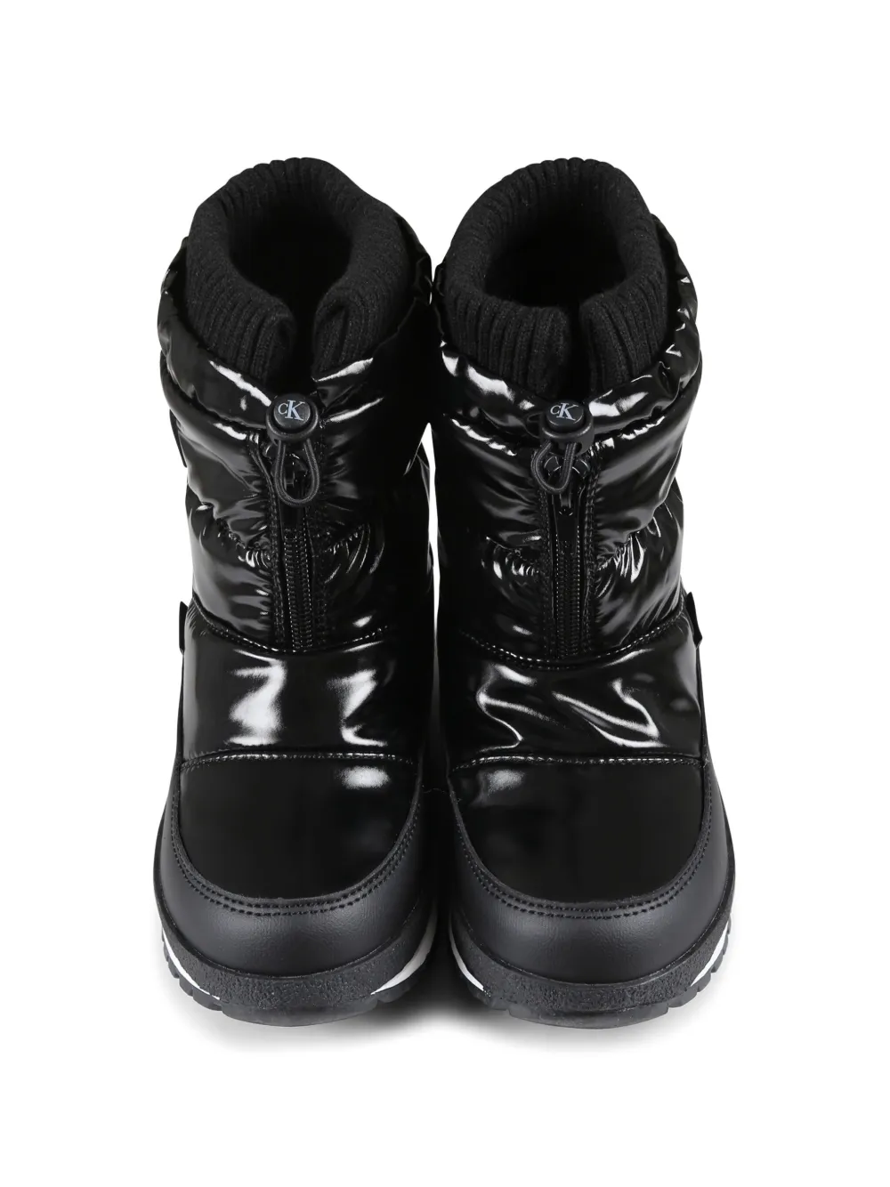 Calvin Klein Kids logo-appliqué snow boots Black