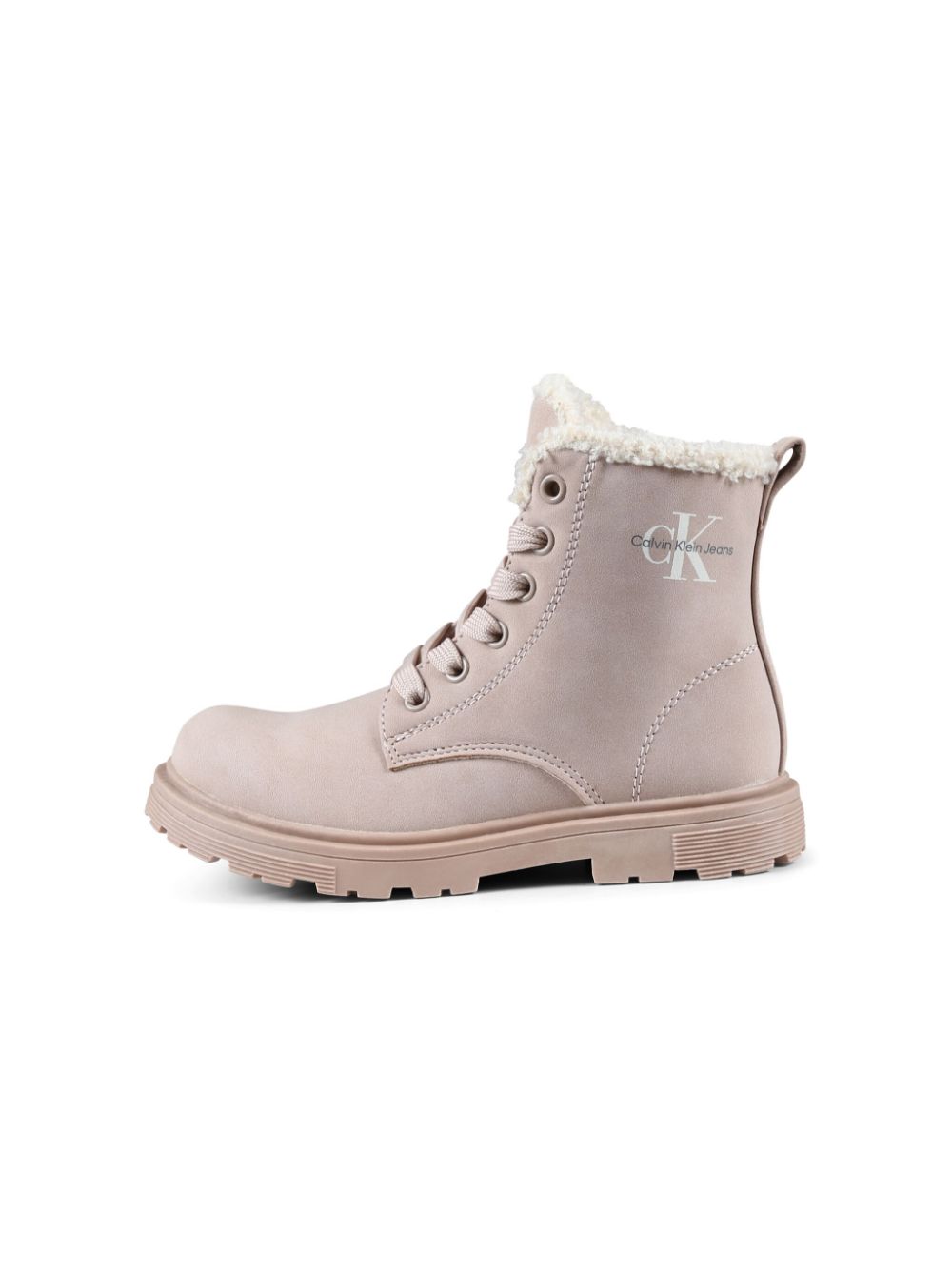 Calvin Klein Kids Combat boots met logoprint Roze