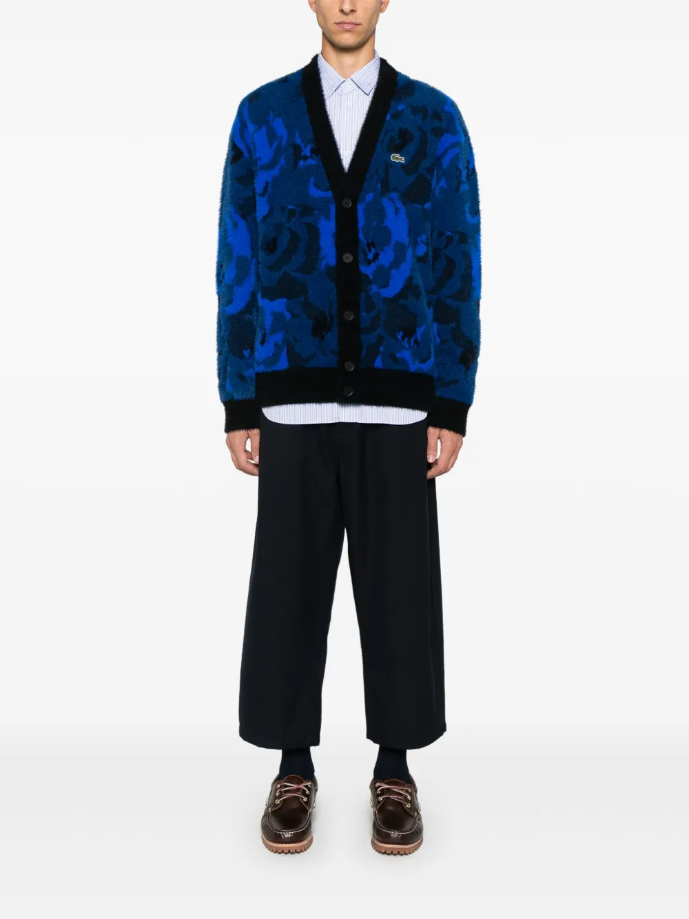 Lacoste Intarsia vest - Blauw