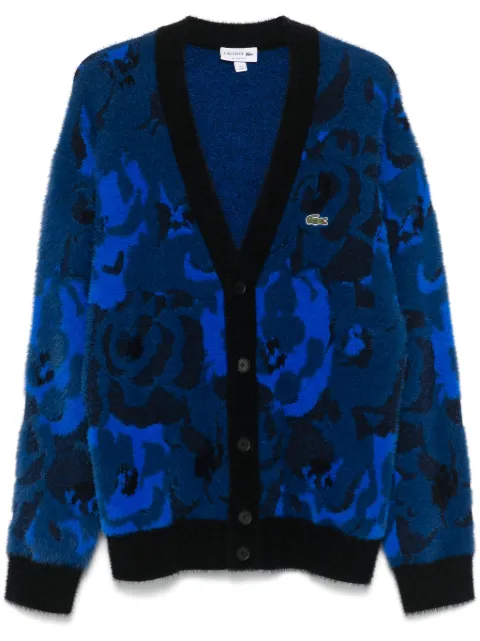 Lacoste cardigan à fleurs en jacquard