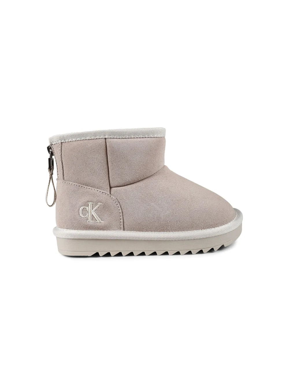 Calvin Klein Kids Knielaarzen met geborduurd logo - Beige