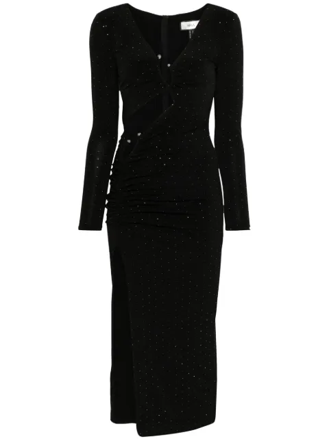 NISSA crystal-embellished midi dress