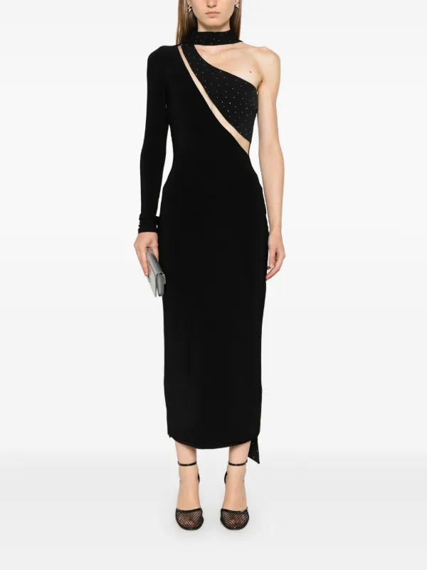 embellished asymmetric maxi dress Juliette sequin-embellished asymmetric maxi dress