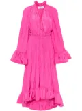 Lanvin ruffled midi dress - Pink