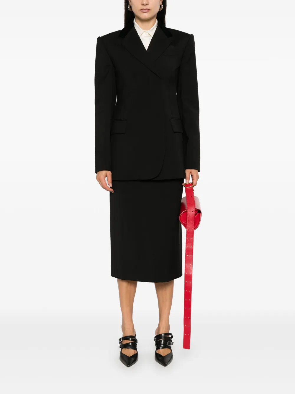Sportmax Anny midi-rok - Zwart