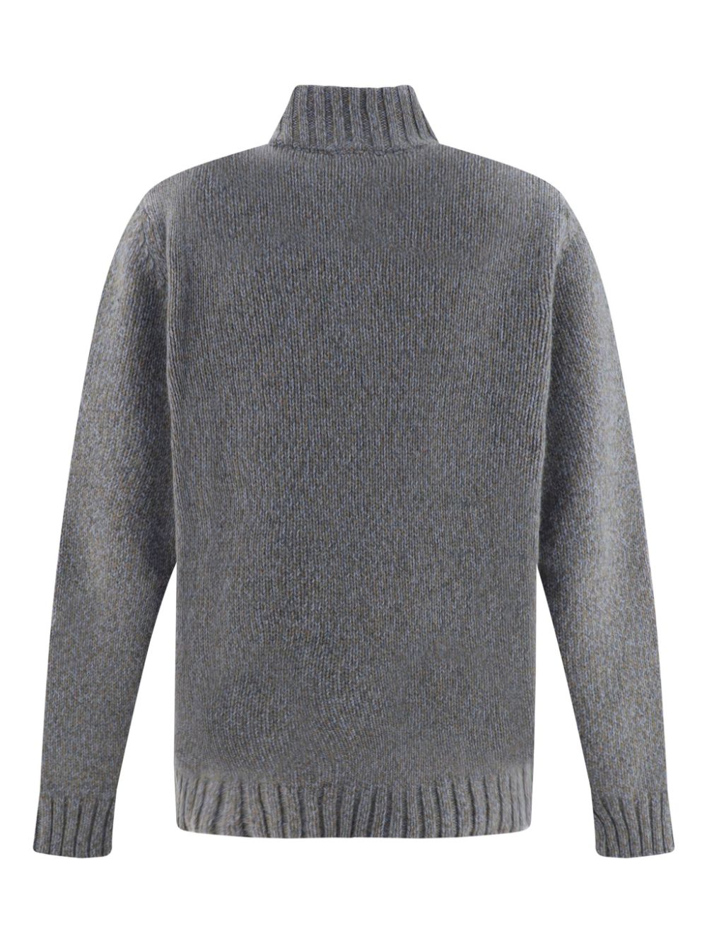 Aragona button placket jumper - Grey