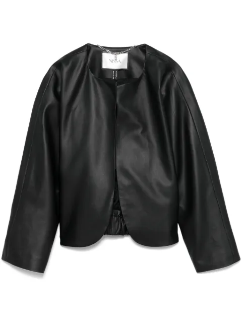 NISSA faux-leather jacket