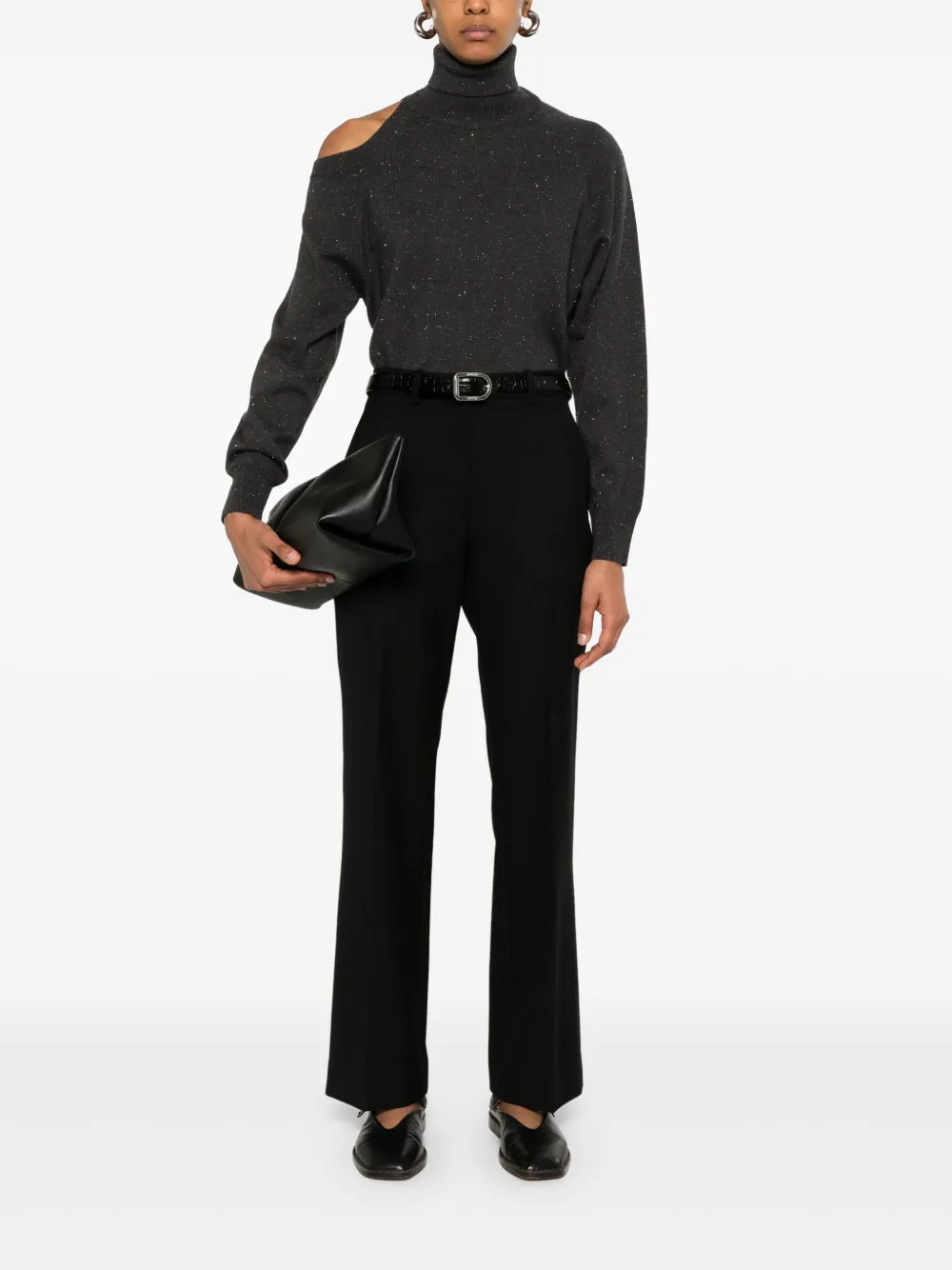 Peserico Lurex trui - Grijs