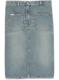 Courrèges denim midi skirt - Blue