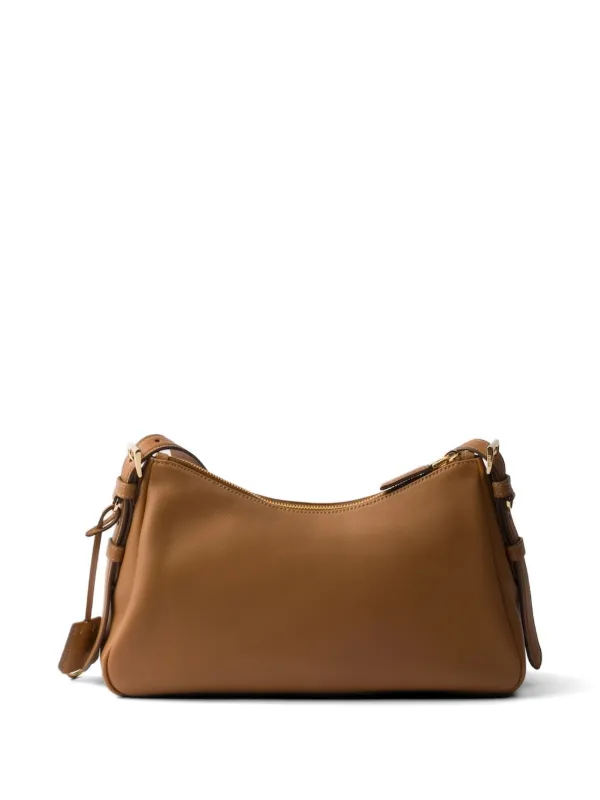 Prada Medium Aimée Shoulder Bag | Brown | FARFETCH