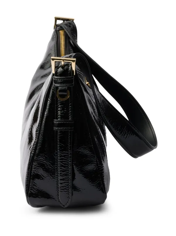 Prada Medium Aimée Shoulder Bag | Black | FARFETCH JO