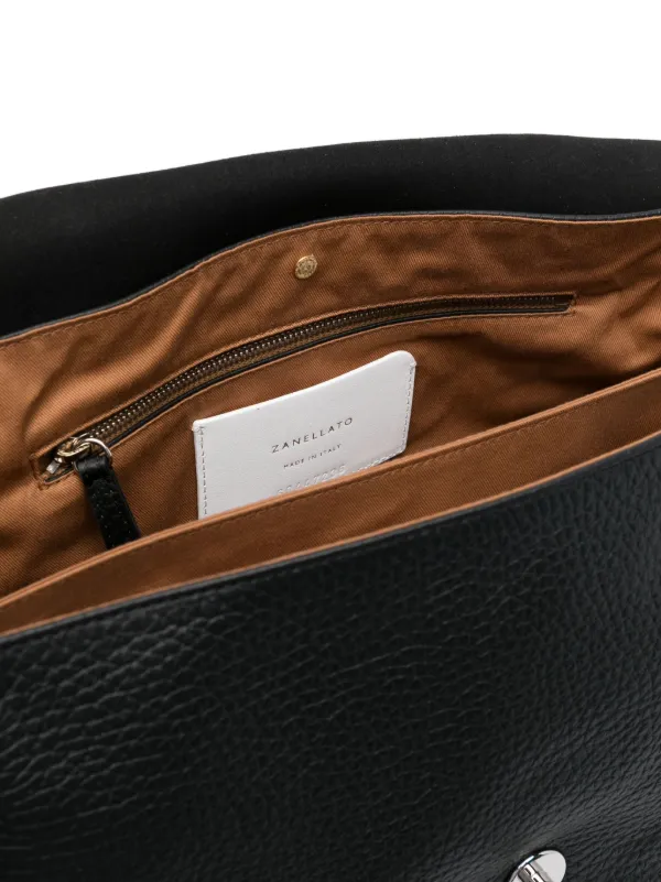 Zanellato Medium Postina Shoulder Bag | Black | FARFETCH