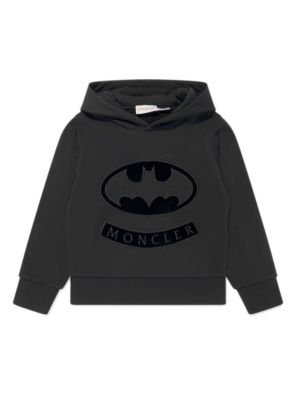 Moncler Enfant Batman motif hoodie - Black