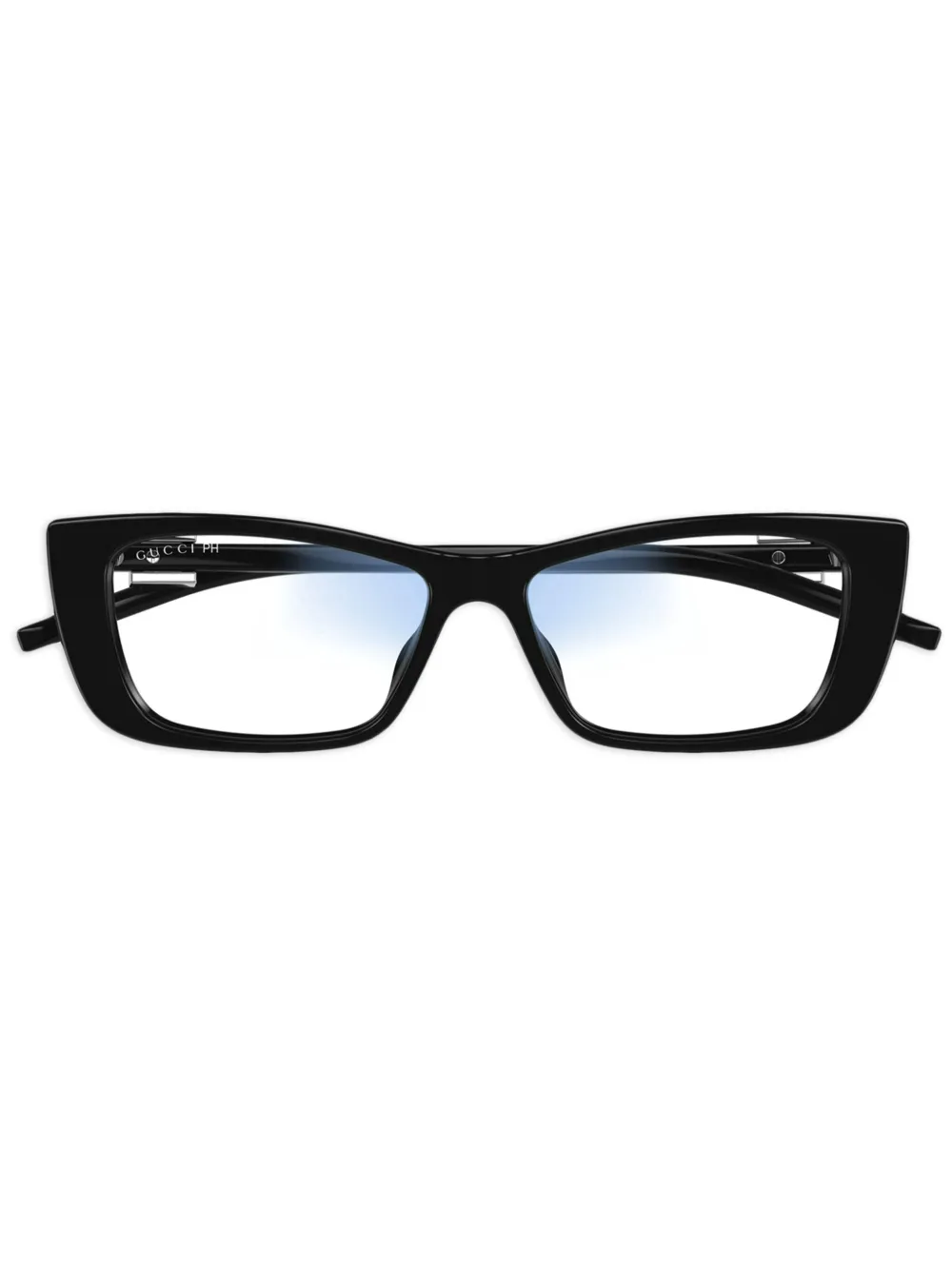 Gucci Eyewear Occhiali da sole con placca logo - Nero