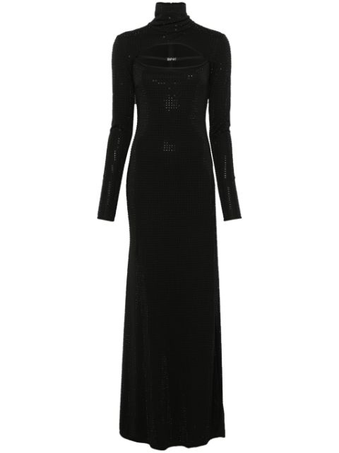 Versace Jeans Couture rhinestone-embellished maxi dress