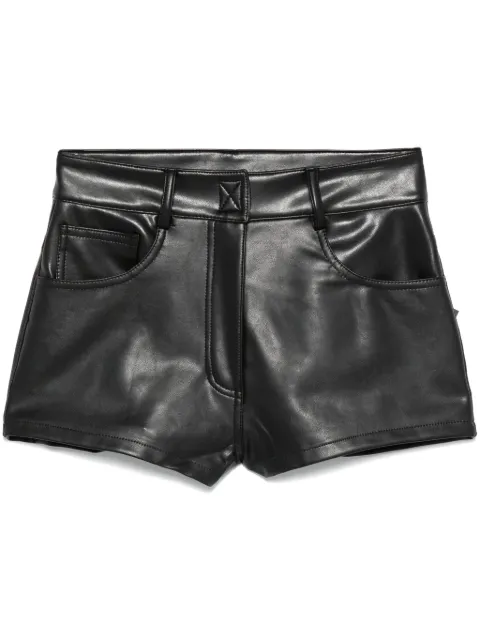 Norma Kamali faux-leather mini shorts