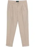 Boglioli pleated tapered tailored trousers - Brown