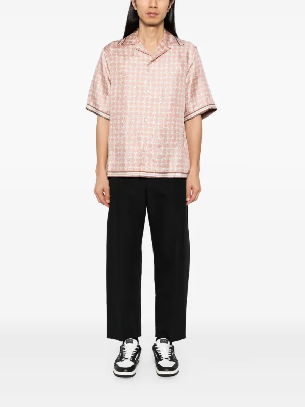 AMIRI MA Quad Bowling Shirt | Pink | FARFETCH