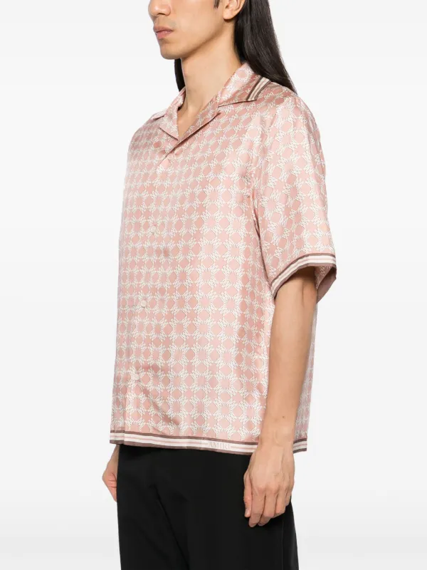 AMIRI MA Quad Bowling Shirt | Pink | FARFETCH