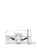 PINKO Love One clutch bag - Silver