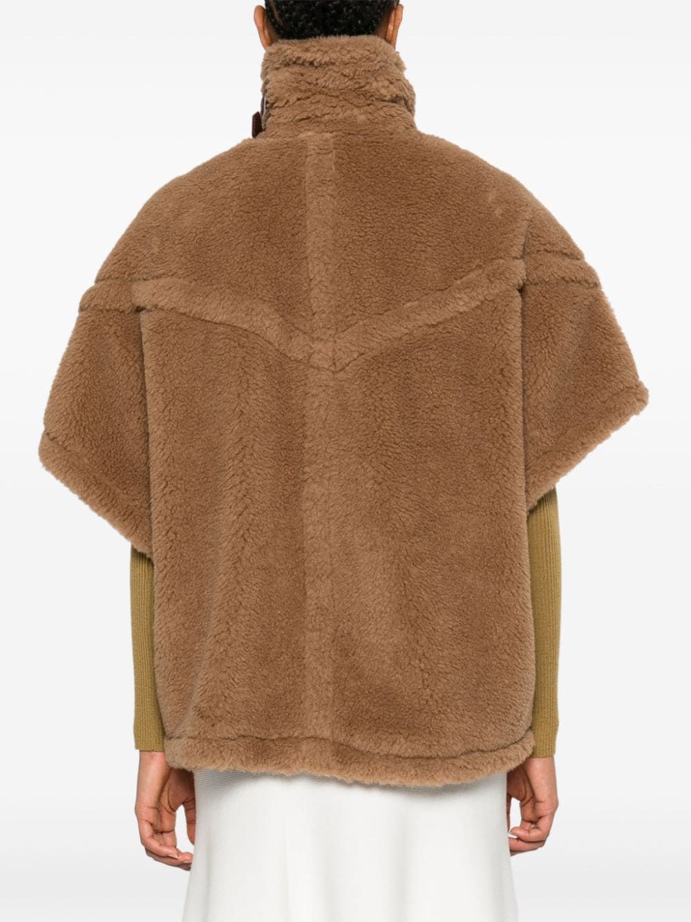 Shop Max Mara New Rodano Cape In Brown