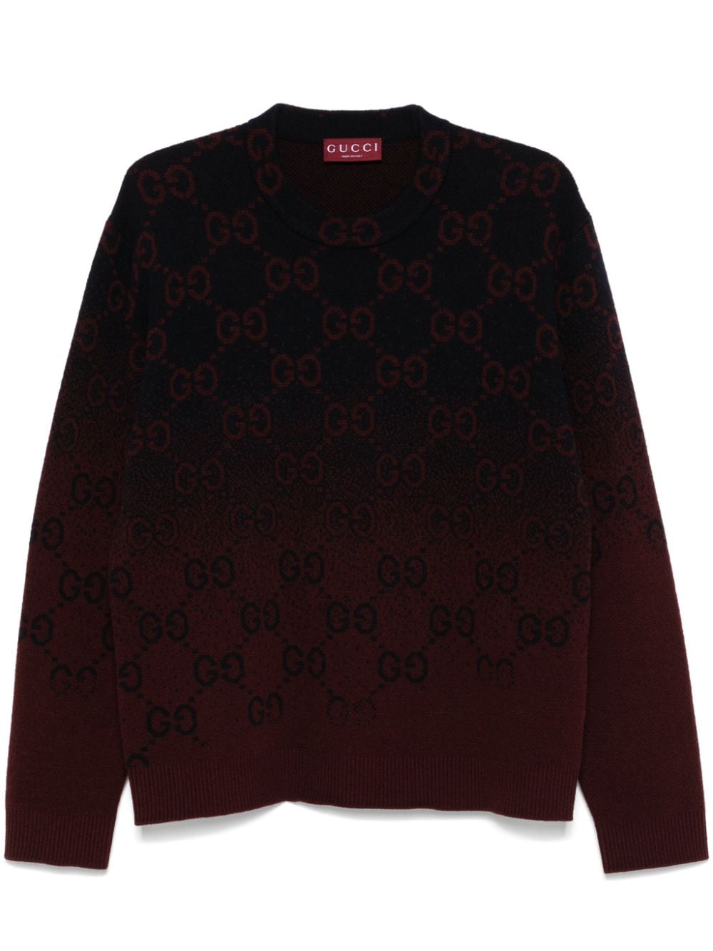 Gucci GG degradé-jacquard sweater - Blue