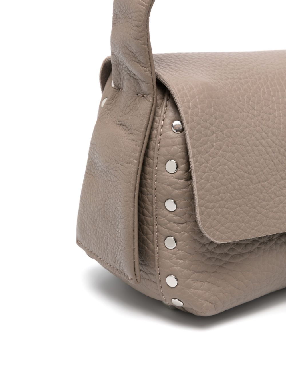 Shop Zanellato Small Postina Shoulder Bag In Grau